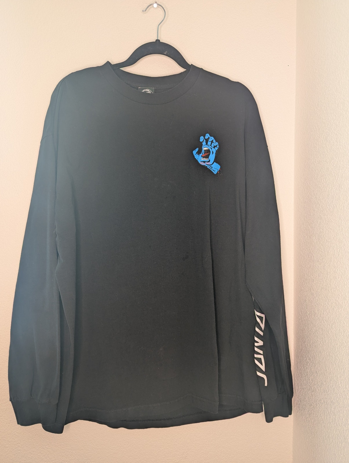 The Original Santa Cruz Men Screaming Hand Graphic Long Sleeve Tee Xl Surf Skate